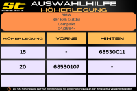 ST Höherlegung für BMW 3er E36 3/CG Compakt VA 20mm