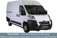 Frontbügel Edelstahl schwarz für Peugeot Boxer 2006-2014 63mm mit Gutachten