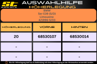 ST Höherlegung für BMW 5er E39 5/D Limousine / VA 20mm
