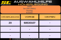 ST Höherlegung für BMW 5er E60 560L Touring / VA 20mm