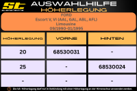 ST Höherlegung für Ford Escort MK V VI AAL GAL ABL AFL Limousine / VA 20mm