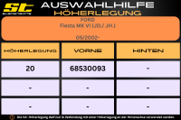 ST Höherlegung für Ford Fiesta MK VI JD / JH VA 20mm