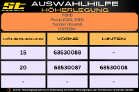 ST Höherlegung für Ford Focus MK II DA3 DB3 Turnier Kombi VA 15mm