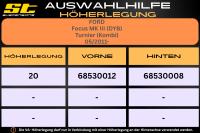 ST Höherlegung für Ford Focus MK III DYB Turnier Kombi VA 20mm
