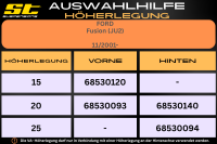 ST Höherlegung für Ford Fusion JU2 VA 15mm