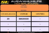 ST Höherlegung für Lancia Y10 156 VA 20mm