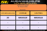 ST Höherlegung für Mercedes Benz B-Klasse W245 VA 20mm