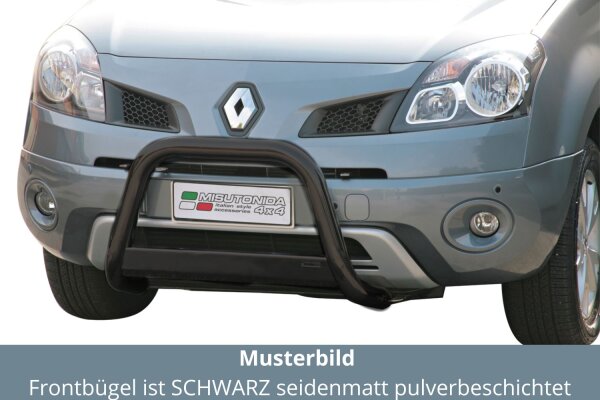 Frontbügel Edelstahl schwarz für Renault Koleos 2008 - 2011 63mm mit Gutachten
