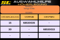 ST Höherlegung für Renault Twingo C06 VA 15mm