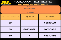 ST Höherlegung für Seat Altea XL 5P VA 20mm
