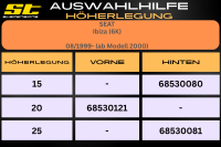 ST Höherlegung für Seat Ibiza 6K VA 20mm