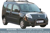 Frontbügel Edelstahl schwarz für Renault Kangoo...