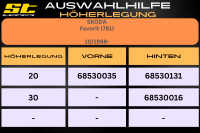 ST Höherlegung für Skoda Favorit 781 VA 20mm