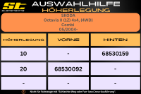 ST Höherlegung für Skoda Octavia II 1Z 4x4 4WD Combi / VA 20mm