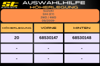 ST Höherlegung für Suzuki SX4 EY 2WD / 4WD VA 20mm