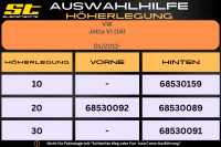 ST Höherlegung für VW Jetta VI 16 VA 20mm