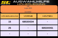 ST Höherlegung für VW Lupo 6X VA 15mm