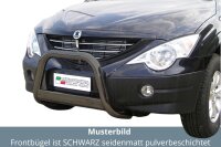 Frontbügel Edelstahl schwarz für Ssangyong...