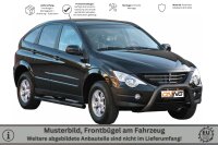 Frontbügel Edelstahl schwarz für Ssangyong Actyon 2006 - 76mm mit Gutachten