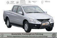 Frontbügel Edelstahl schwarz für Ssangyong Actyon Sports 2007 - 2011 63mm mit Gutachten