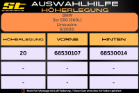 ST Höherlegung für BMW 5er E60 560L Limousine HA 20mm
