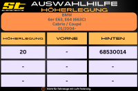 ST Höherlegung für BMW 6er E63 E64 663C Cabrio Coupe HA 20mm