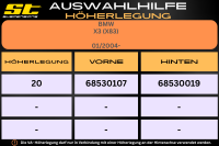 ST Höherlegung für BMW X3 X83 HA 20mm