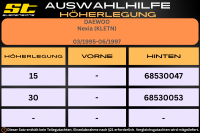 ST Höherlegung für Daewo Nexia KLETN HA 15mm