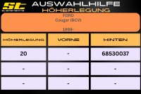 ST Höherlegung für Ford Cougar BCV HA 20mm