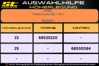 ST Höherlegung für Ford Fiesta Cross JD JH HA 25mm