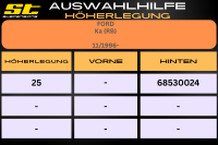 ST Höherlegung für Ford Ka RB HA 25mm