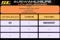 ST Höherlegung für Ford Mondeo GBP BAP BFP Limousine HA 20mm