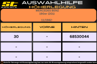 ST Höherlegung für Mercedes Benz 190er W201 HA 30mm