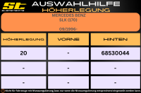 ST Höherlegung für Mercedes Benz SLK W170 HA 20mm
