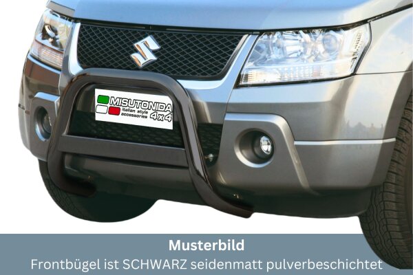 Frontbügel Edelstahl schwarz für Suzuki Grand Vitara JT 2005 -2008 63mm mit Gutachten