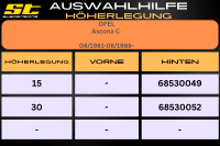 ST Höherlegung für Opel Ascona C HA 15mm