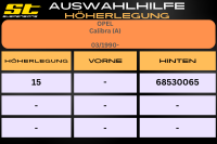 ST Höherlegung für Opel Calibra A HA 15mm