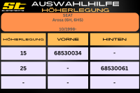 ST Höherlegung für Seat Arosa 6H, 6HS- HA 25mm