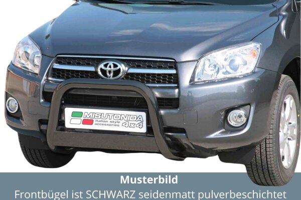 Frontbügel Edelstahl schwarz für Toyota Rav 4 2009 - 2010 63mm mit Gutachten