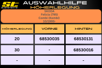 ST Höherlegung für Skoda Felicia 795 Combi Kombi HA 20mm