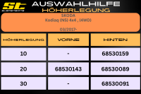 ST Höherlegung für Skoda Kodiaq NS 4x4 HA 10mm