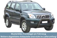Frontbügel Edelstahl schwarz für Toyota Land Cruiser J12 Prado 120 125 2002-09 76mm mit Gutachten