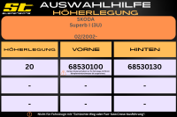 ST Höherlegung für Skoda Superb I 3U Ø51mm HA 20mm