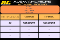 ST Höherlegung für Suzuki S-Cross HA 20mm