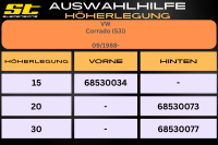ST Höherlegung für VW Corrado 53i HA 30mm