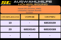 ST Höherlegung für VW Passat 3C 4motion Limousine Variant Kombi HA 10mm