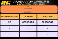 ST Höherlegung für VW Polo 6R HA 20mm