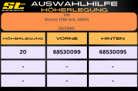 ST Höherlegung für VW Sharan 7M 4x4 HA 20mm
