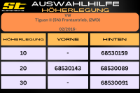 ST Höherlegung für VW Tiguan II 5N Frontantrieb...