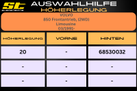 ST Höherlegung für Volvo 850 Frontantrieb Limousine HA 20mm